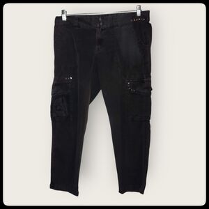 J. Crew Charcoal Chino Pants City Fit, Studded